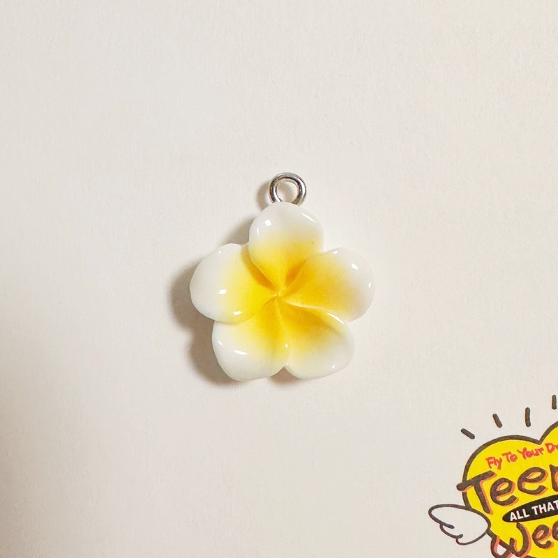 热带风情树脂鸡蛋花坠饰配件适合手工制作珠宝首饰吊坠耳坠链饰|undefined