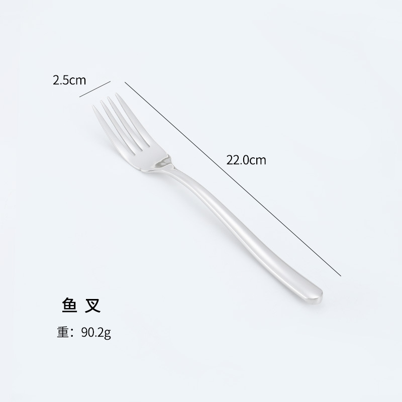 Amazon Moonlight Acero inoxidable vajilla occidental cuchillo, tenedor y cuchara restaurante comida occidental cuchara tenedor agitación café postre cuchara