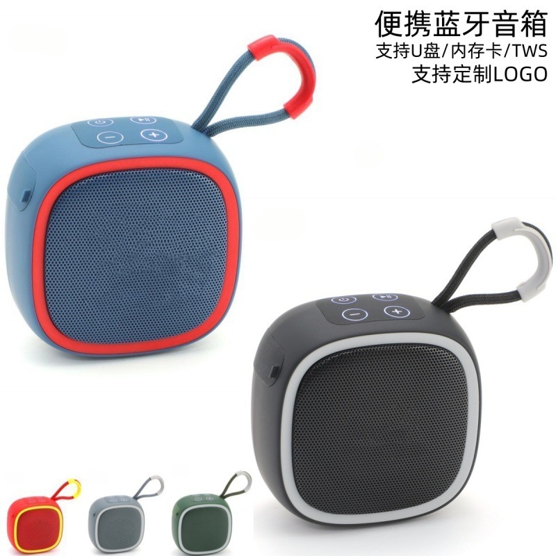 Nuevo altavoz Bluetooth transfronterizo, altavoz portátil de regalo con ranura para tarjetas, mini altavoz Bluetooth inalámbrico para exteriores.