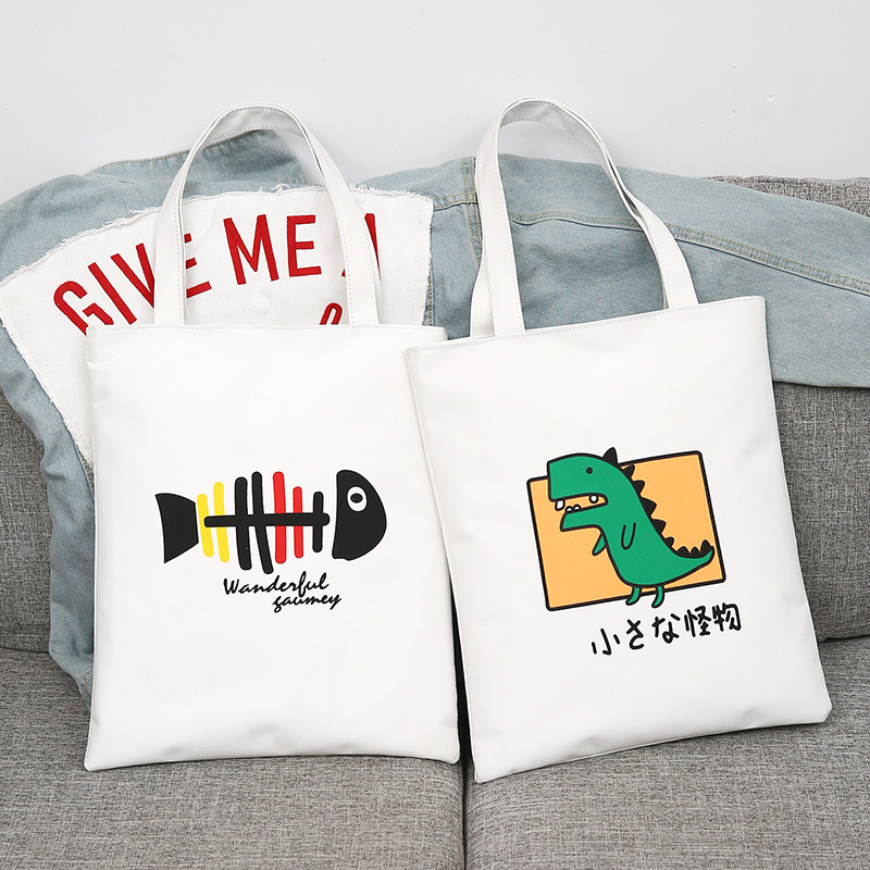 Wholesale canvas bag women's shoulder bag ins cloth bag student Japanese style artistic simple large capacity fresh Korean style