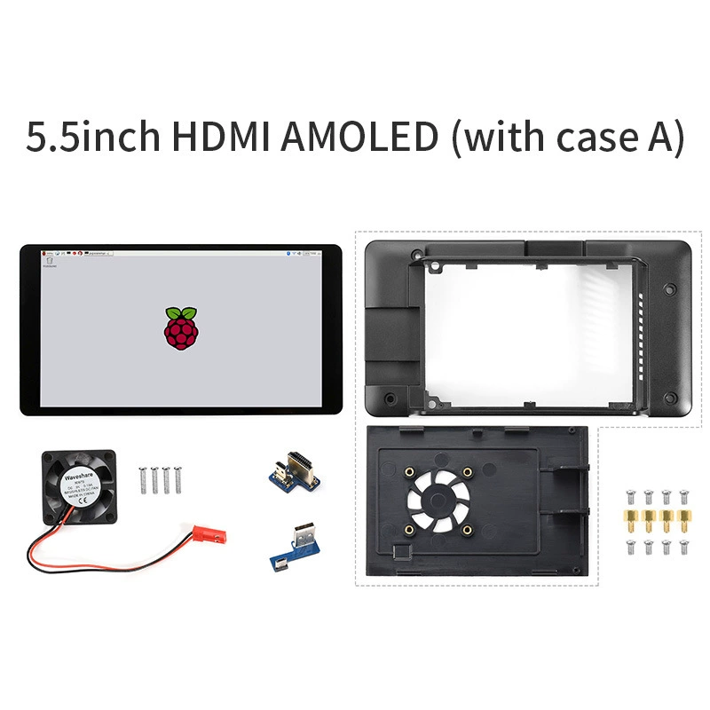 Raspberry Pai 4th generation 5.5 -inch capacitor touch screen HDMI display AMOLED display