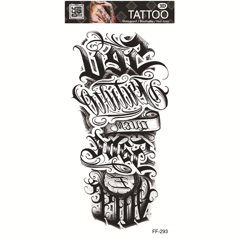 Tatuajes Temporales Impermeables de Papel de Transferencia al Agua para Cuerpo Entero image 99