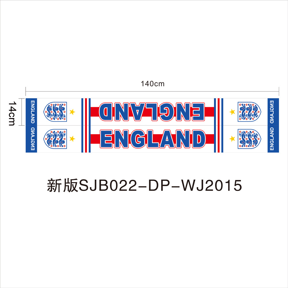 Bufanda de aficionado para la Copa Mundial de Fútbol 2026, para Estados Unidos, Canadá y México, bandera decorativa para animar en el estadio de Brasil, tejida en poliéster.