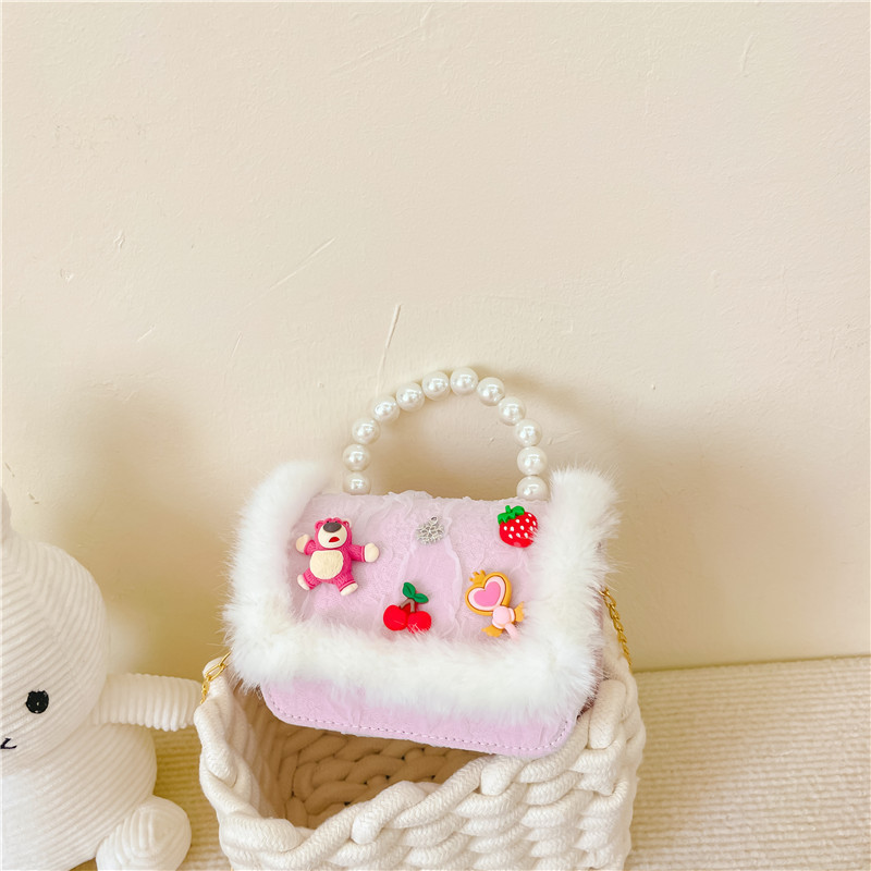 Bolsa para niños bolsa de mensajero de aire exterior 2022 nueva niña moda linda princesa bolsa de hombro pequeña fragancia bolso