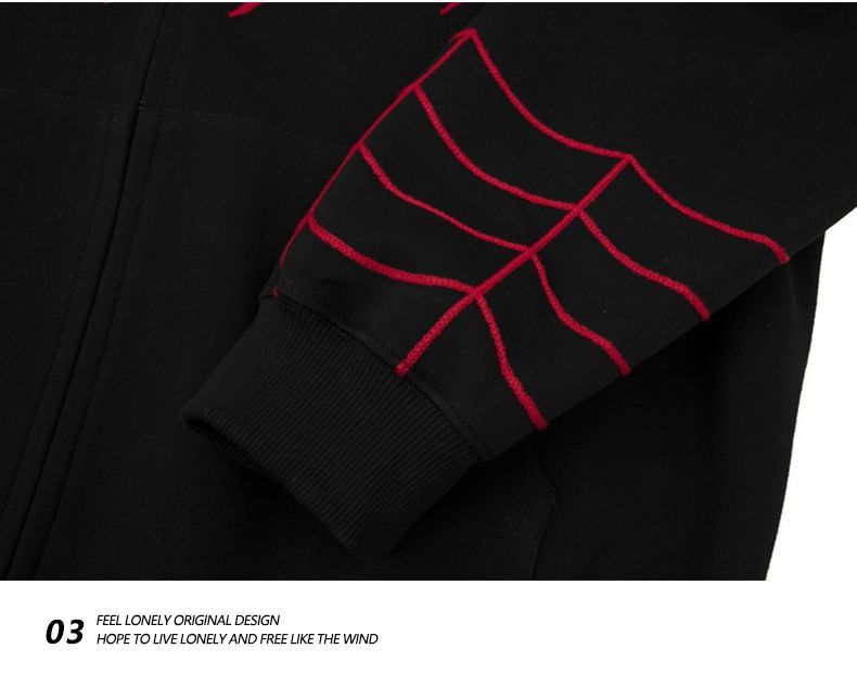 Spiderman Cardigan Zip-Up Hoodie
