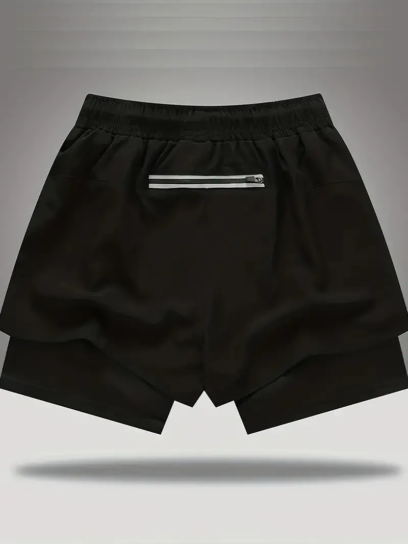 Men's Clothing Athletic Pants Casual Outdoor Breathable Multi Pocket Double Layer Shorts Muscular Design_viptrois.com