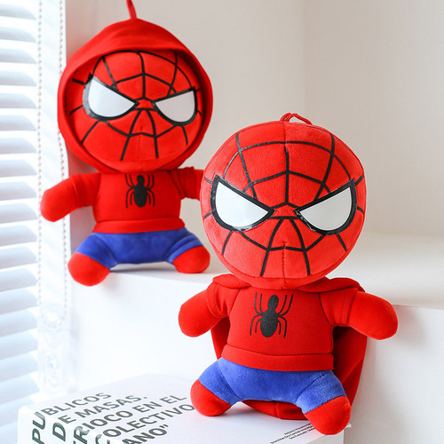 New Spider-Man Sweatshirt Avengers Hero Plush Toy for Boys, Gift Wholesale