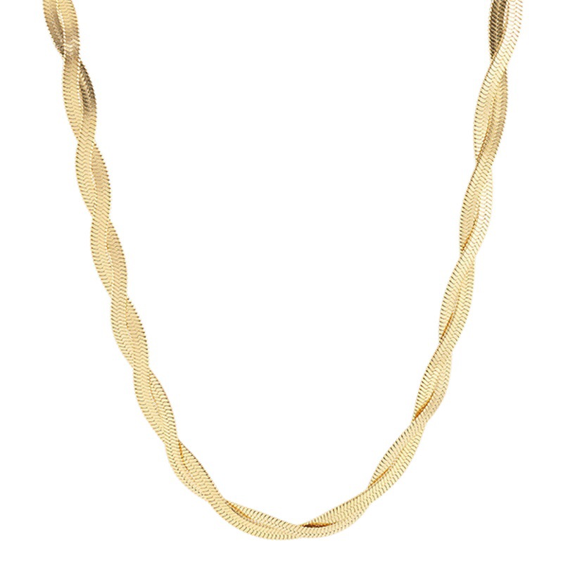 Personalidad europea y americana simple elegante alto sentido K oro Cruz collar femenino ins popular Red rojo frío viento clavícula collar