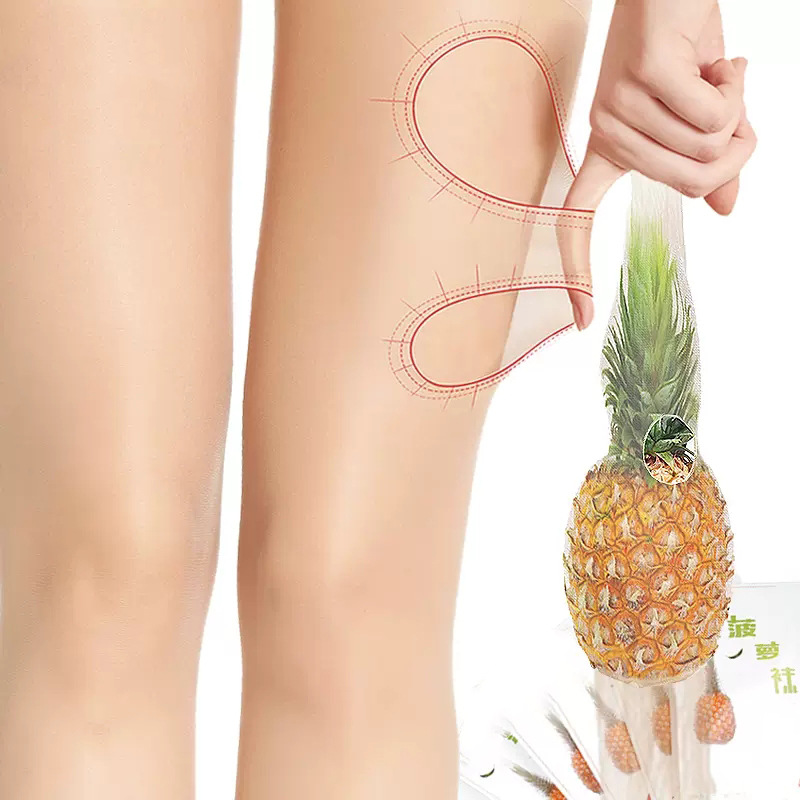 Pineapple socks anti-hook silk black stockings women's summer large size stockings flesh-colored ladies stockings wholesale thin anti-hook Silk
