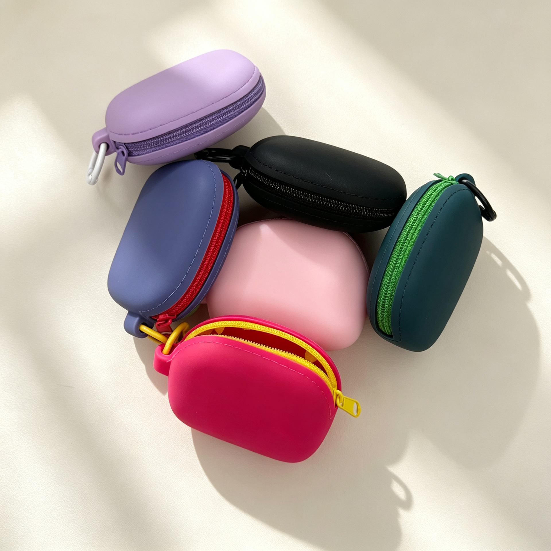 适用苹果Airpods1/2/3/4/Pro2/Pro3拉链蓝牙保护套耳机壳收纳袋