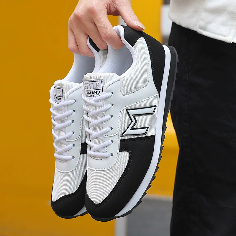 Прямые поставки с фабрики: новые осенние мужские и женские повседневные туфли, универсальные белые туфли в корейском стиле для мужчин.