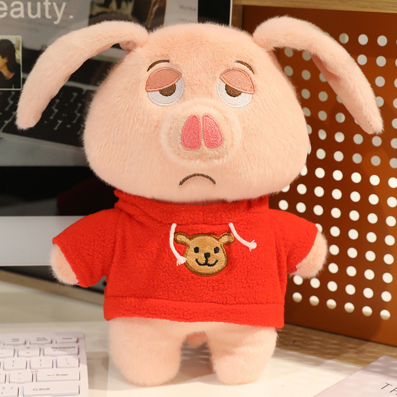 Transformado en una muñeca de montura de cerdo volador, linda muñeca, orejas plegables, regalo de vacaciones complicado de alto valor