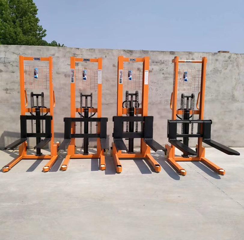 厂家供应液压叉车 手动液压叉车型号齐全 仓库液压堆高车价格优惠