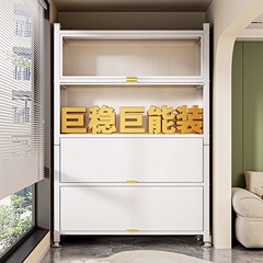 台所の物置棚はドア付き防塵収納棚を持っています。