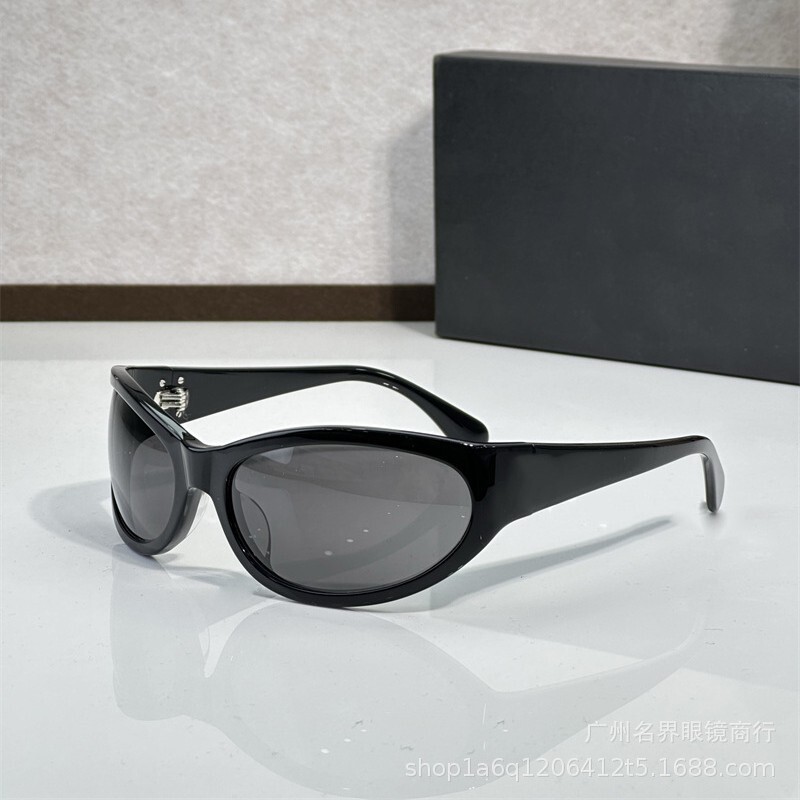 Luxury Designer Sunglasses Retro Cat-Eye European Fashion Week Show Retro Sunglasses Trendy Glasses 9188