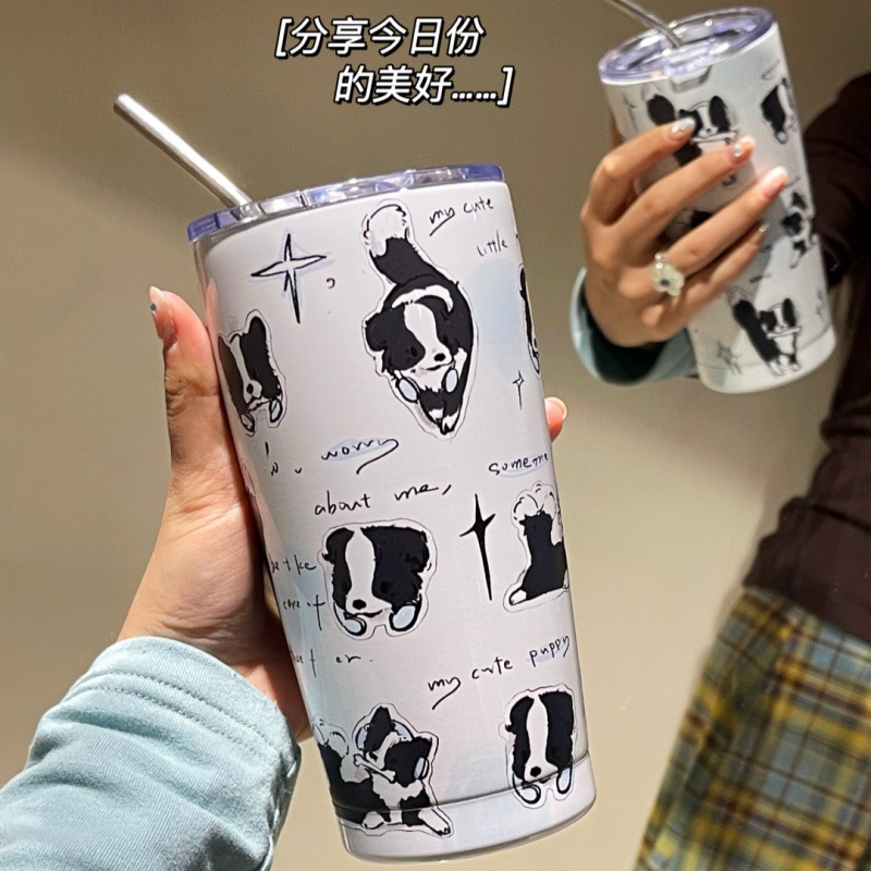 Original 2023 nueva taza de vacío portátil taza de agua taza de gran capacidad portátil de alta apariencia de acero inoxidable