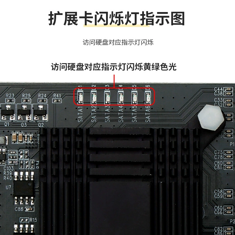 Карта SATA PCIE до порта SATA4 6 портов 8 портов расширительная карта для жесткого диска