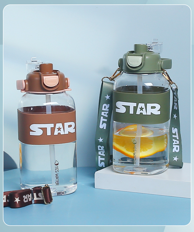 Creative and personalized square super-large capacity water cup 2023 new outdoor fitness sports water bottle ton ton bucket consignment pic 37