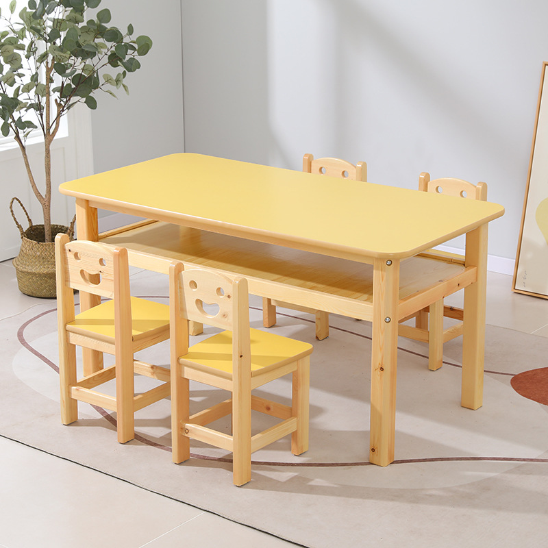 연한 노란색-더블 레이어-소프트 사이드 테이블 120*60*60CM 싱글 테이블