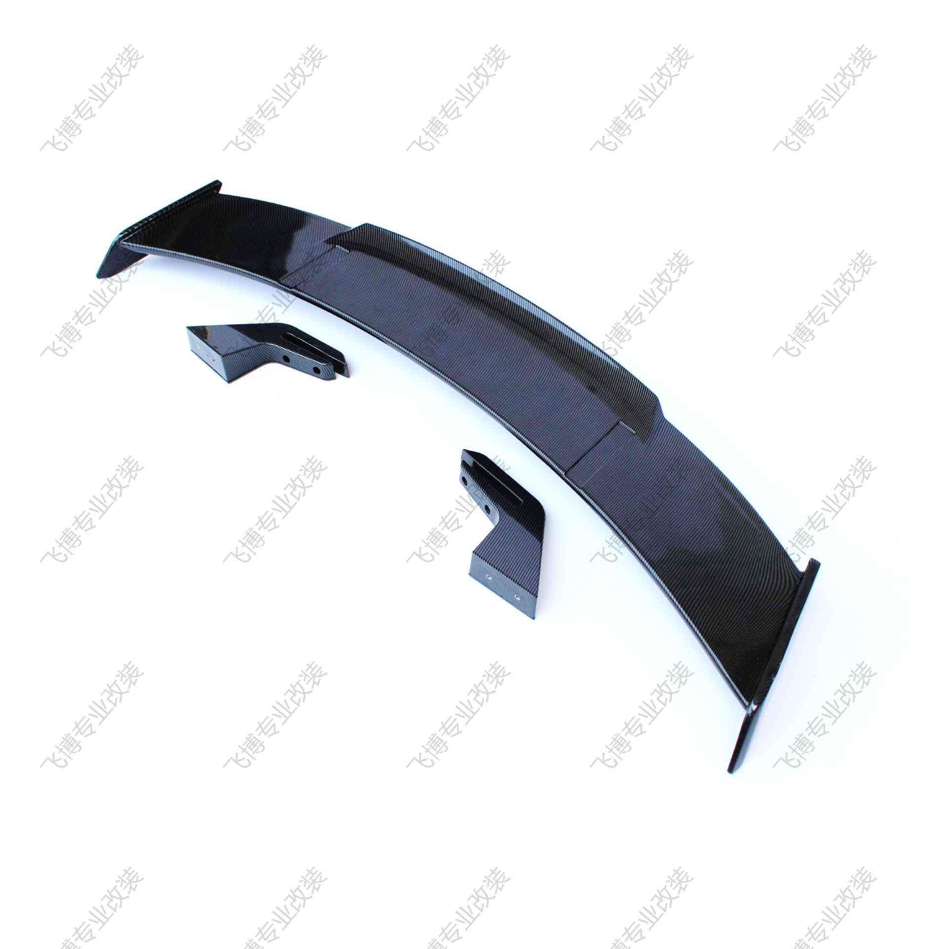Suitable for Bmw, Audi and Mercedes-Benz Carbon Fiber Car Modification Large Rear Wing and Decorative Three-Catch Universal Aircraft Wing