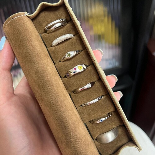 Xiaohongshu New Product Element Ring for Women - Summer S925 Pure Silver Ins Style Unique Design Simple Non-Fading Ring