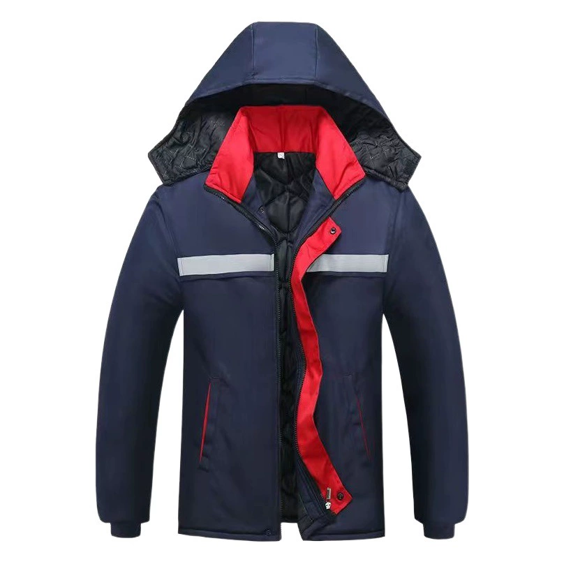 Осенне-зимняя Рабочая защитная одежда рабочая одежда костюм Мужская и женская утолщенная холодостойкая теплая Рабочая одежда Пальто мастерская фабрика хлопчатобумажная стеганая куртка