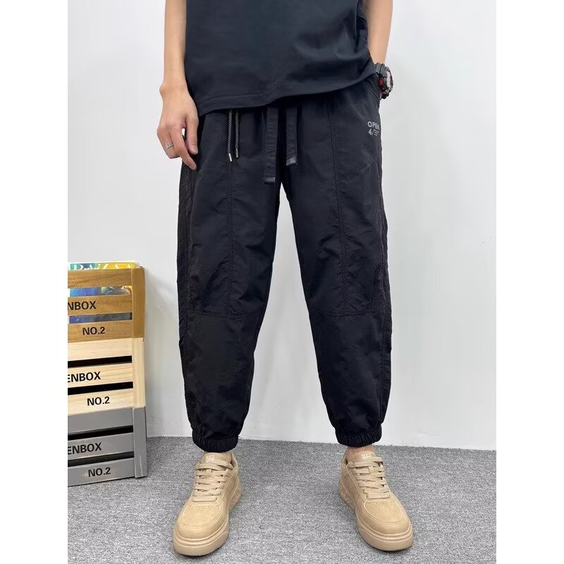 Summer thin quick dry trend retro trousers