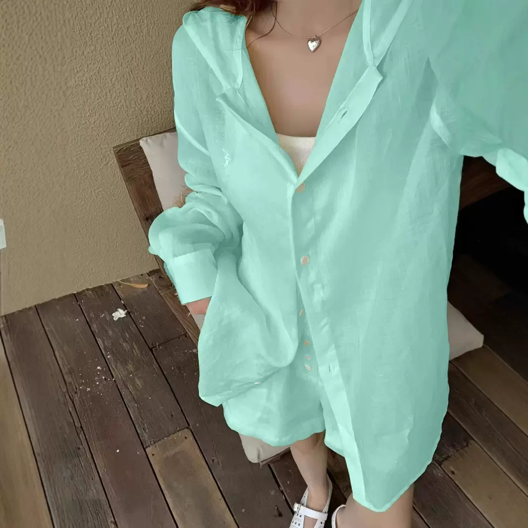 现货RL拉夫防晒套装高版本松弛感宽松度假旅游老钱风慵懒感套装