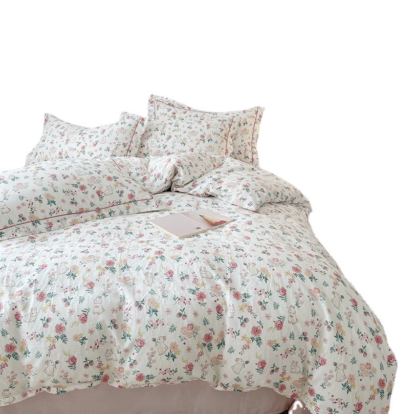 Класс А, материнский и младенческий класс, хлопковая двухслойная пряжа, комплект из четырех предметов, ветровая хлопковая простыня, постельное белье, пододеяльник, домашний текстиль, Наньтун, оптом