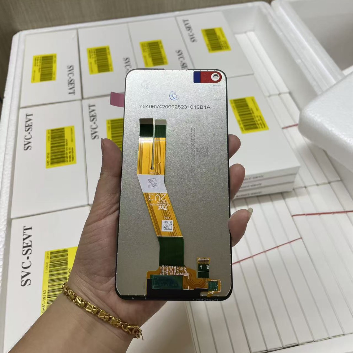 Aplicable a Galaxy Samsung A11 / M11 conjunto de pantalla LCD con marco de alta calidad A11 pantalla original total