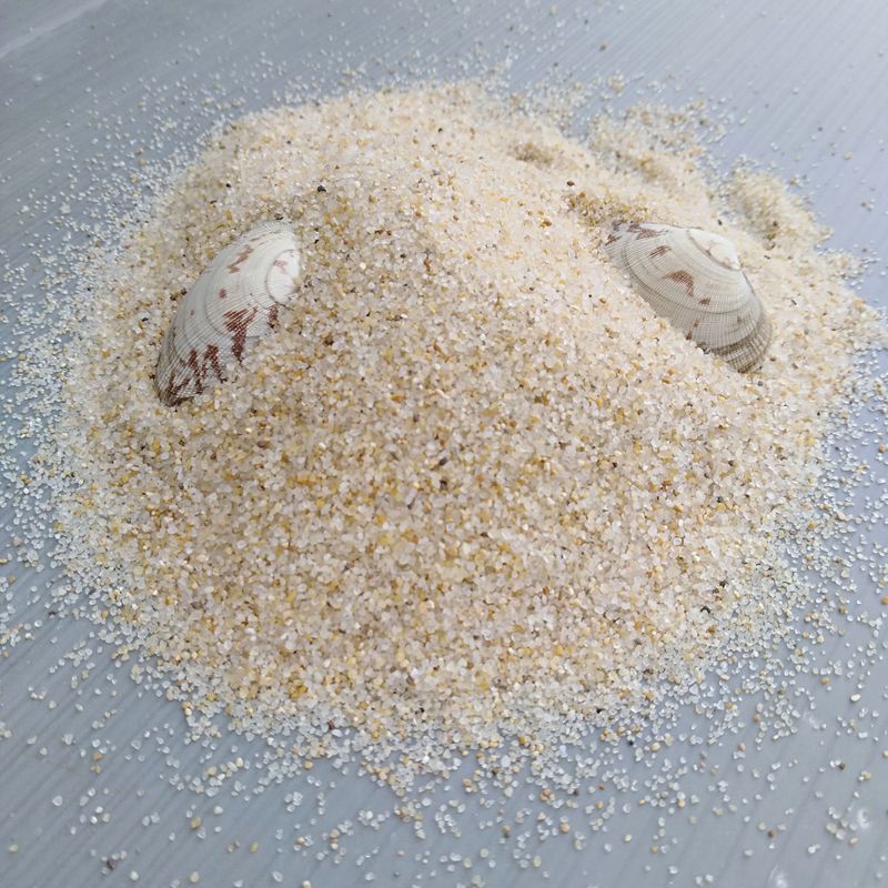 现货批发海沙30-50目游乐场城堡海砂公园沙池沙玩具填充白沙子