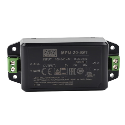 明纬电源 MPM-30-12 30W 高信赖性的绿色医疗基板型电源