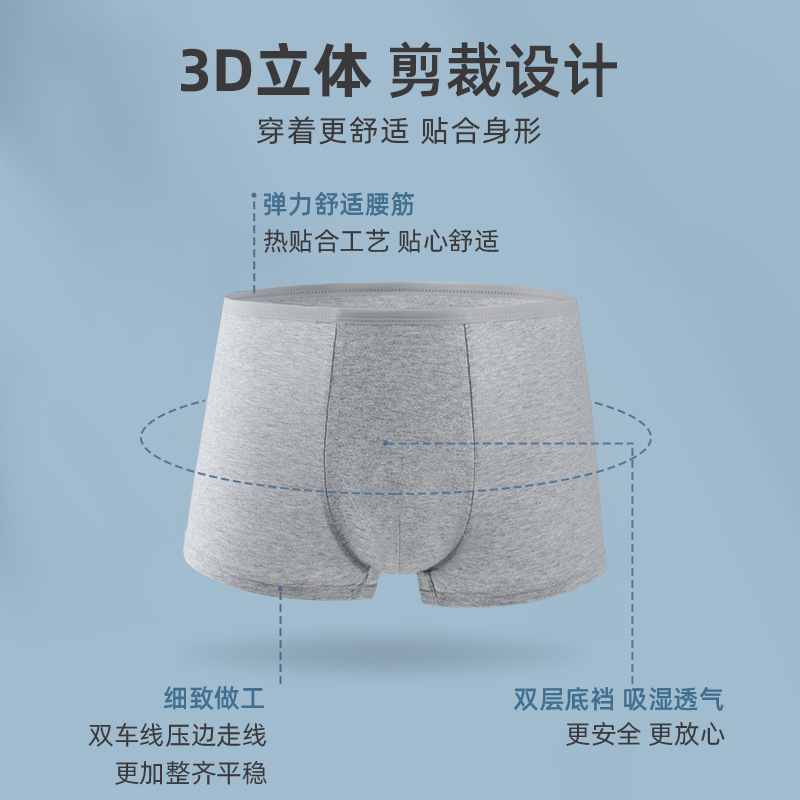 男性用使い捨て下着卸売りロゴなし非純綿出張旅行平角金日投げパンツ