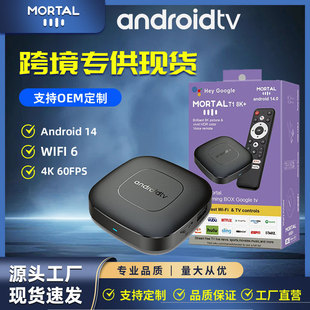 Mortal T1 Android TV Set Top Box Quanzhi H313 Dual WIFI Bluetooth Voice Bluetooth Remote Control