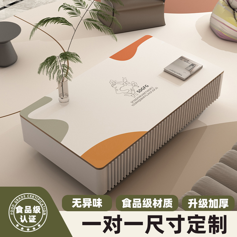 茶几桌垫桌布免洗防油防水茶几垫长方形家用餐桌垫轻奢感书桌
