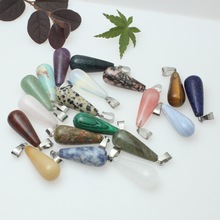 10x25mm��Ȼʯ��ȸʯˮ���Π��ɫ���ӿ۵��� DIY�Ʒ������l