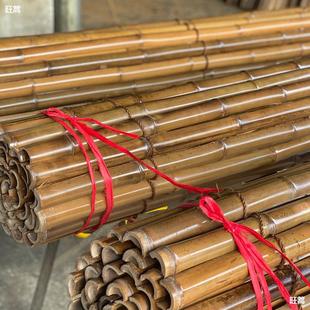 Half-Section Bamboo Fence Carbonized Anti-Corrosion Bamboo B&B Decoration Bamboo Pole Courtyard Fence Bamboo Garden Fence