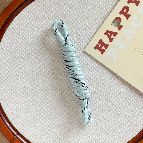 Gray Blue-Braided Rope Shoe Hanger