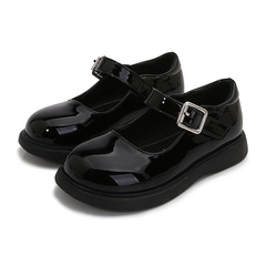 Children's Shoes for Girls, English Style Small Leather Shoes for Spring and Autumn, New Model for Middle and Large Children, Soft Sole Shoes for Students and Performances