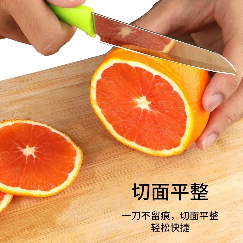 Fruit plastic handle stainless steel for home use, handheld pocket knife