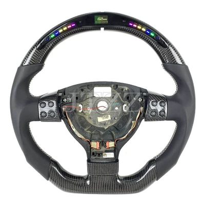 Suitable for Volkswagen Golf GTI MK5 LED carbon fiber steering wheel upgrade modification 2003-2008