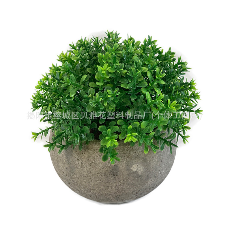 Mini mini simulación transfronteriza pequeña planta de mesa interior verde planta de decoración en maceta combinación de fábrica al por mayor