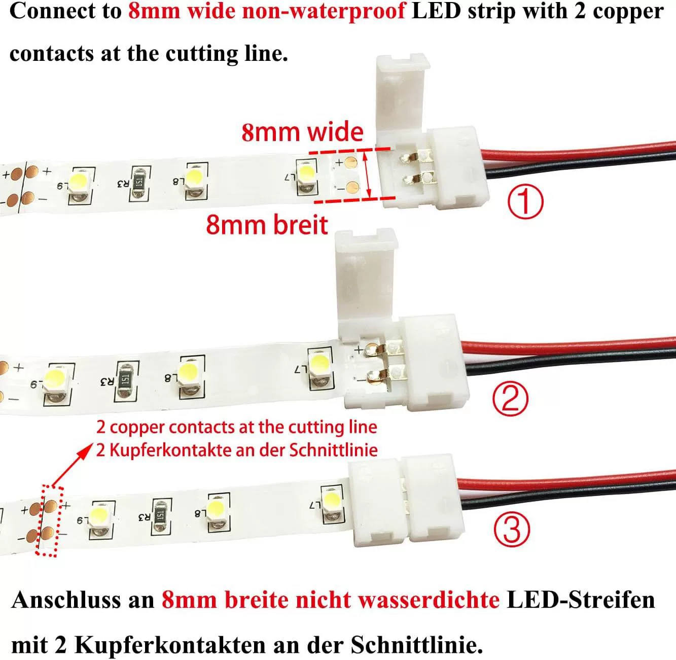 LED Лента УГЛОВОЙ Соединитель 2-полюсный Led Лента Соединитель Led SC
