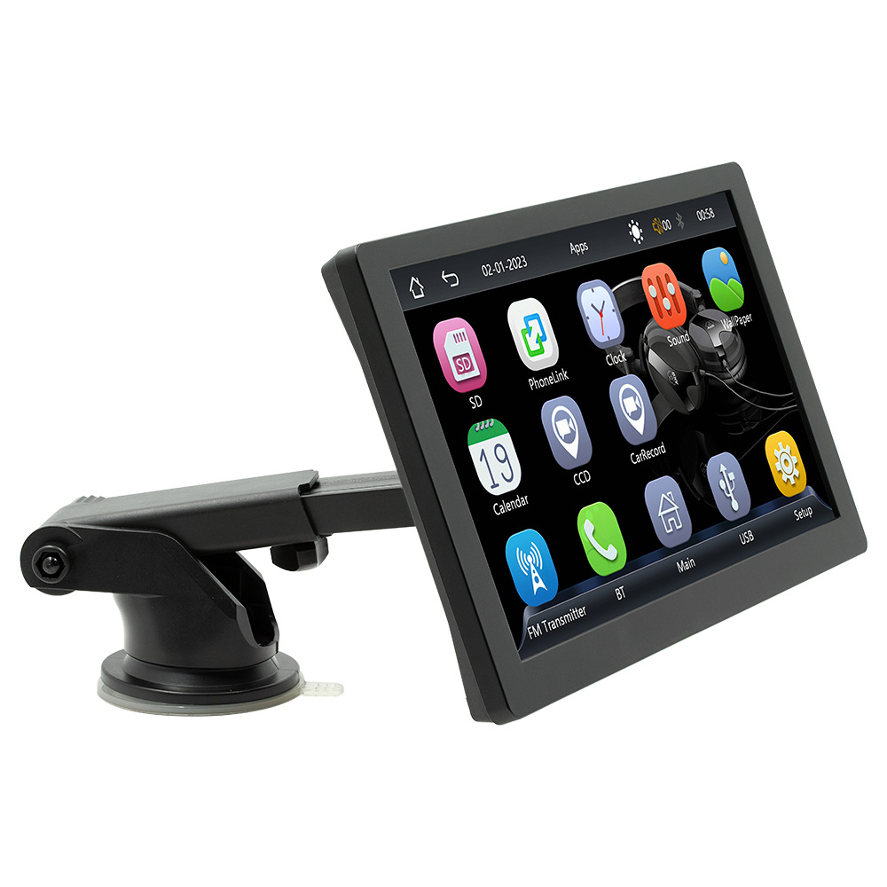 Venta caliente transfronteriza de 9 pulgadas coche portátil MP5 reproductor multifunción inalámbrico carplay coche transmisor FM