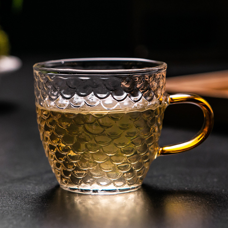 물고기 스케일 패턴 컵 1 [상자에 6]