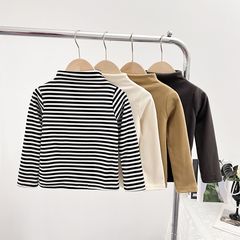 子供服子供用のボトムシャツ長袖tシャツ男の子用のファッション服2025新型子供服女宝宝洋ガスtシャツ