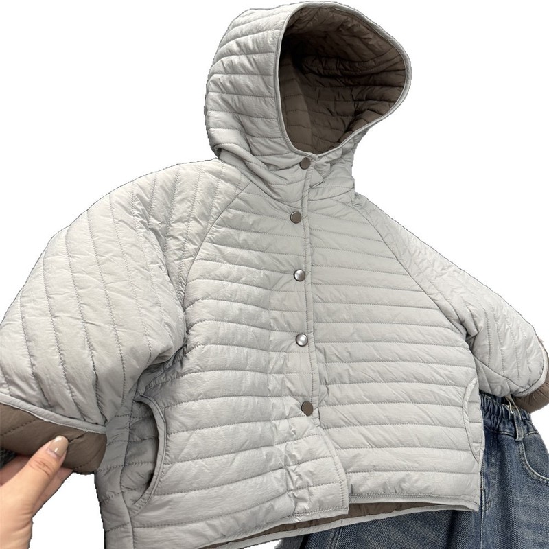 韩版冬季儿童两面穿连帽棉服男童女童加厚双层棉衣面包服保暖外套|undefined