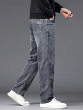 B 96898 Men Casual Straight Leg Jeans ��ʿֱͲţ��ѝ