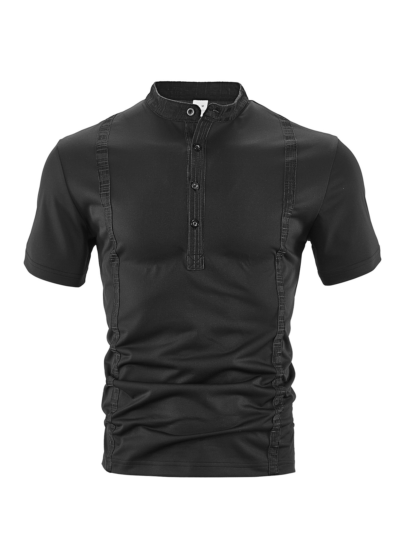 Camisas de hombre de verano transfronterizas europeas y americanas Amazon TEMU nuevos productos casuales de algodón perla de tela pequeña polo de manga corta