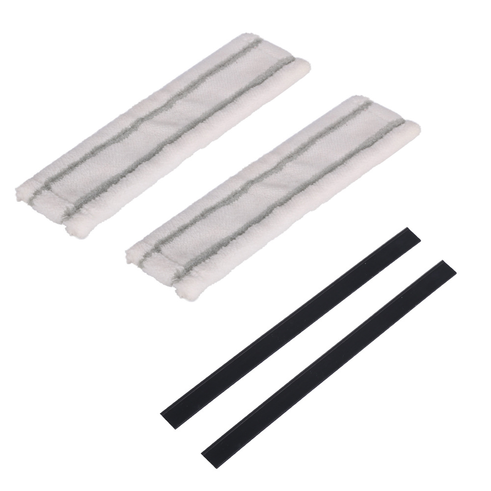 WV1 창 청소용 천 2개 + 280mm 스크레이퍼 스트립 2개